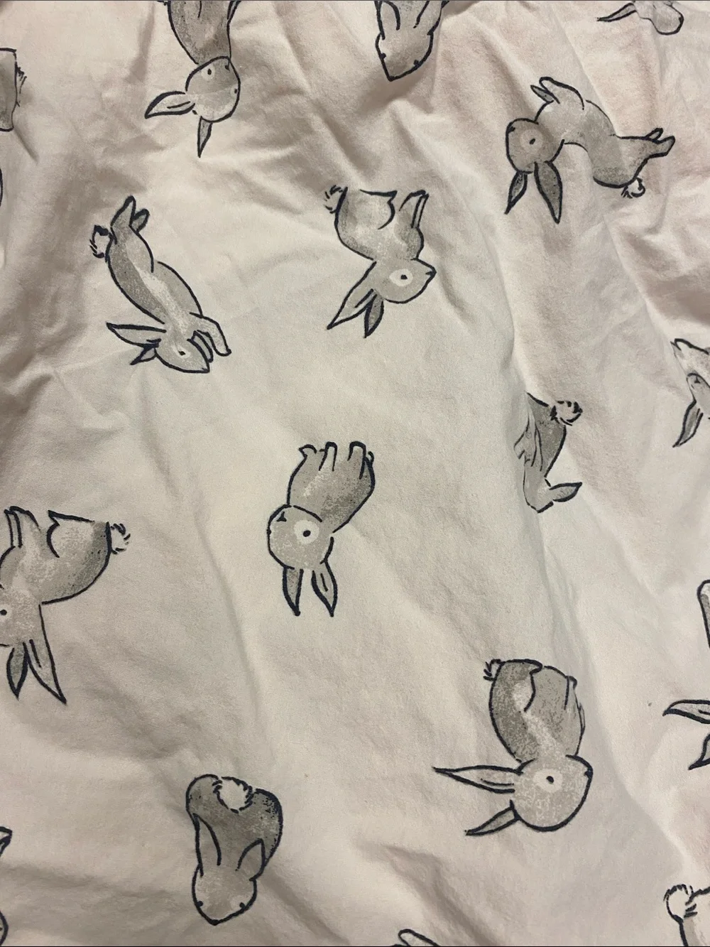 Crate&Barrel Light Pink Bunny crib sheet set and changing pad cover